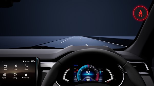 aviso de cinto de segurança - Renault Kiger