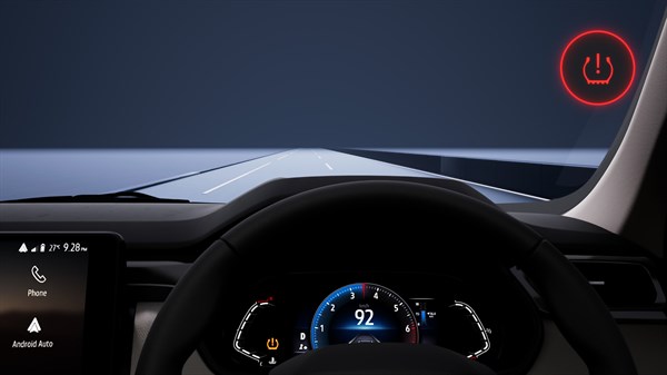 Renault Triber - sistema de monitorização da pressão dos pneus