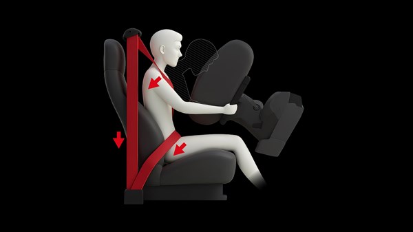 Renault Triber - cinto de segurança com pré-tensor